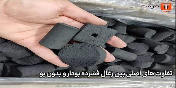 تفاوت‌ های اصلی بین زغال فشرده بو‌دار و بدون بو