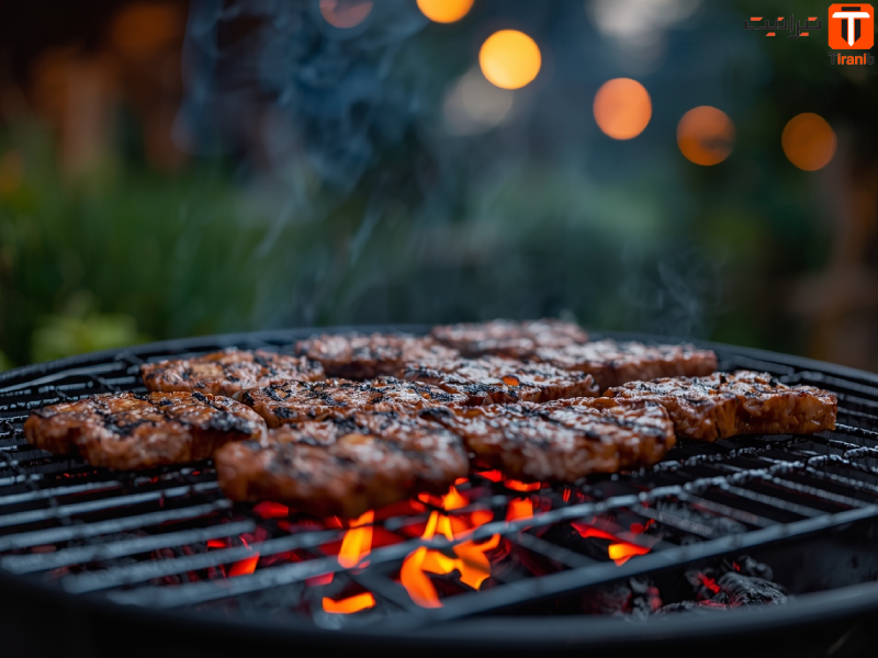 زغال کباب عطرآگین کردن گوشت از پایه