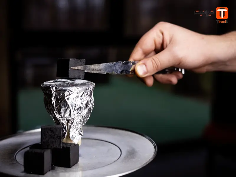 چیدن نادرست زغال روی سری